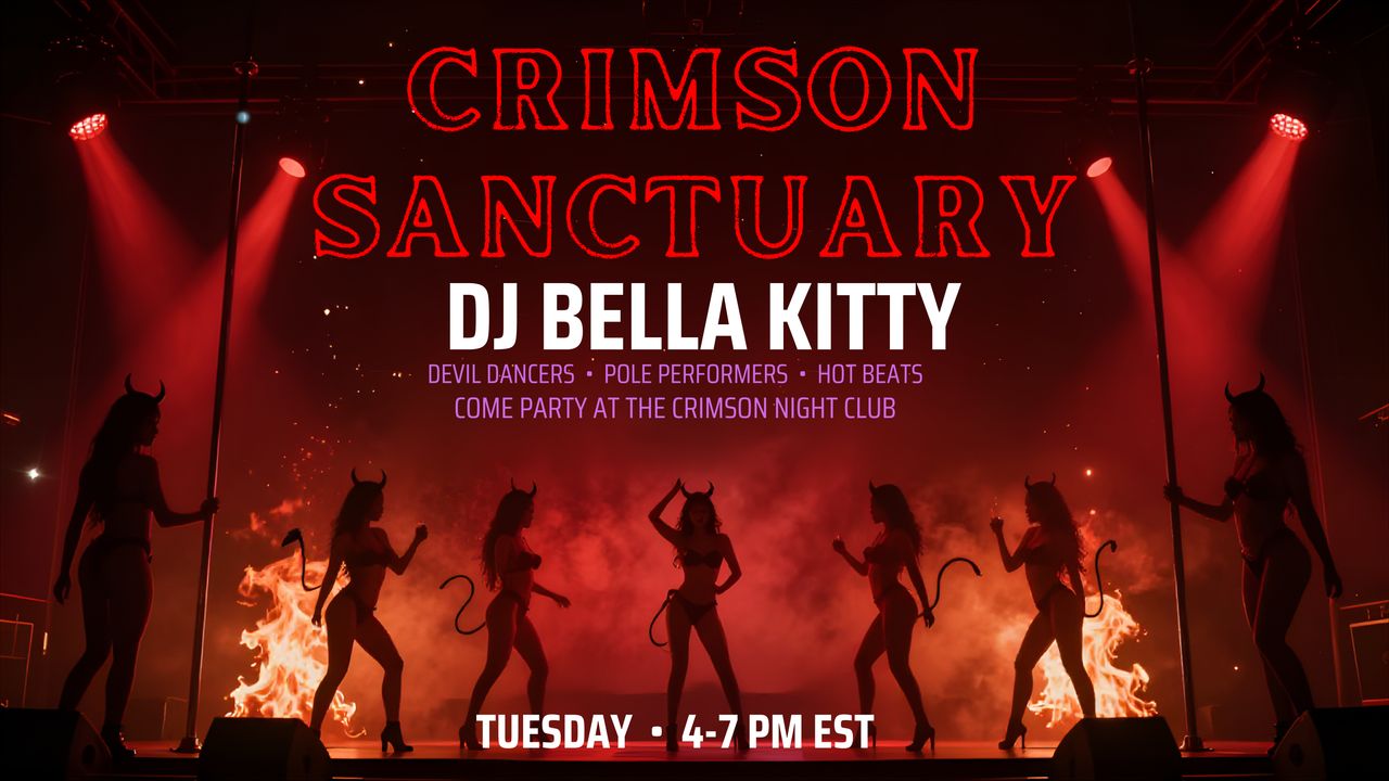 Crimson Sanctuary Night Club Flyer